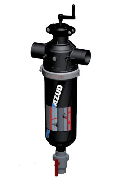 Azud Spiral Clean 80mm Super Semi-Automatic Screen Filter with 1730cm² Filtration Area - High Efficiency Water Filtration for Irrigation, Agriculture and Industrial Use