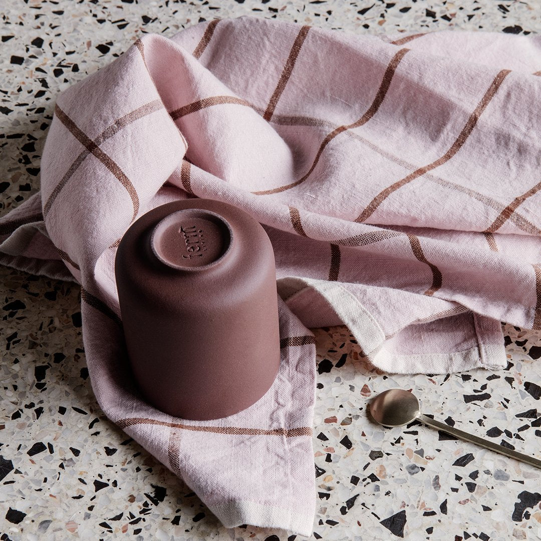 Ferm Living Hale Tea Towel - Premium Cotton Kitchen Towel for Drying Dishes, Cleaning & Decor - Perfect for Modern Kitchens & Home Decor