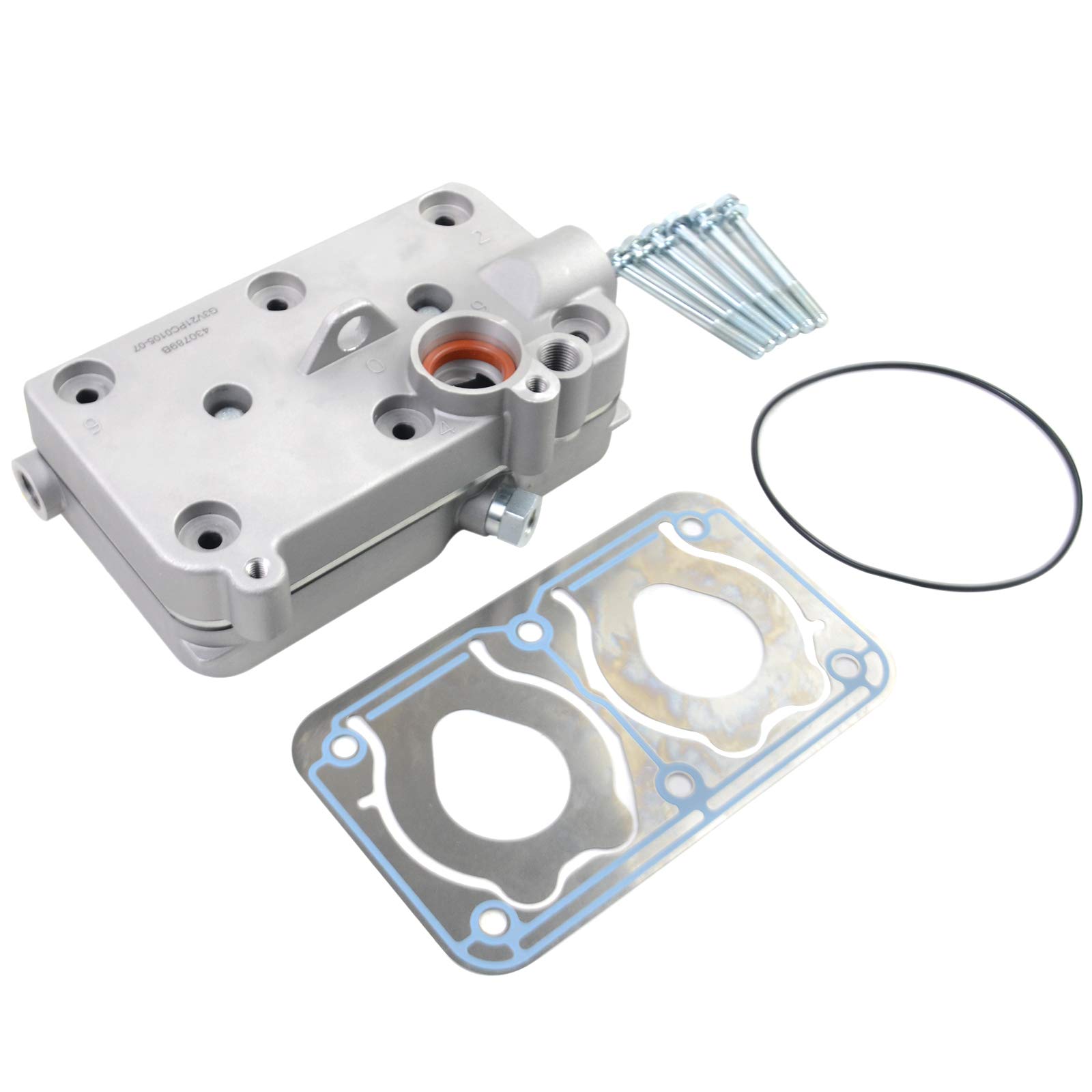 Volvo Air Compressor Cylinder Head Replacement Part #4127049322 - Compatible with Models 20569224, 20569226, 20701803, 24425003 - Perfect for Heavy-Duty Truck & Industrial Air Systems