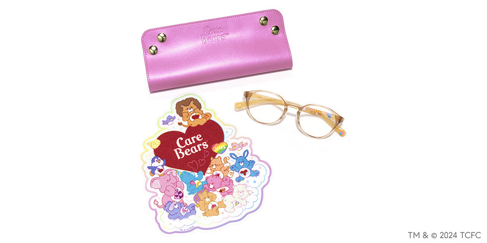 JINS x Care Bears Birthday Bear Glasses - Cute & Stylish Eyewear for Kids & Adults - Perfect for Birthday Gifts, Cosplay & Everyday Wear