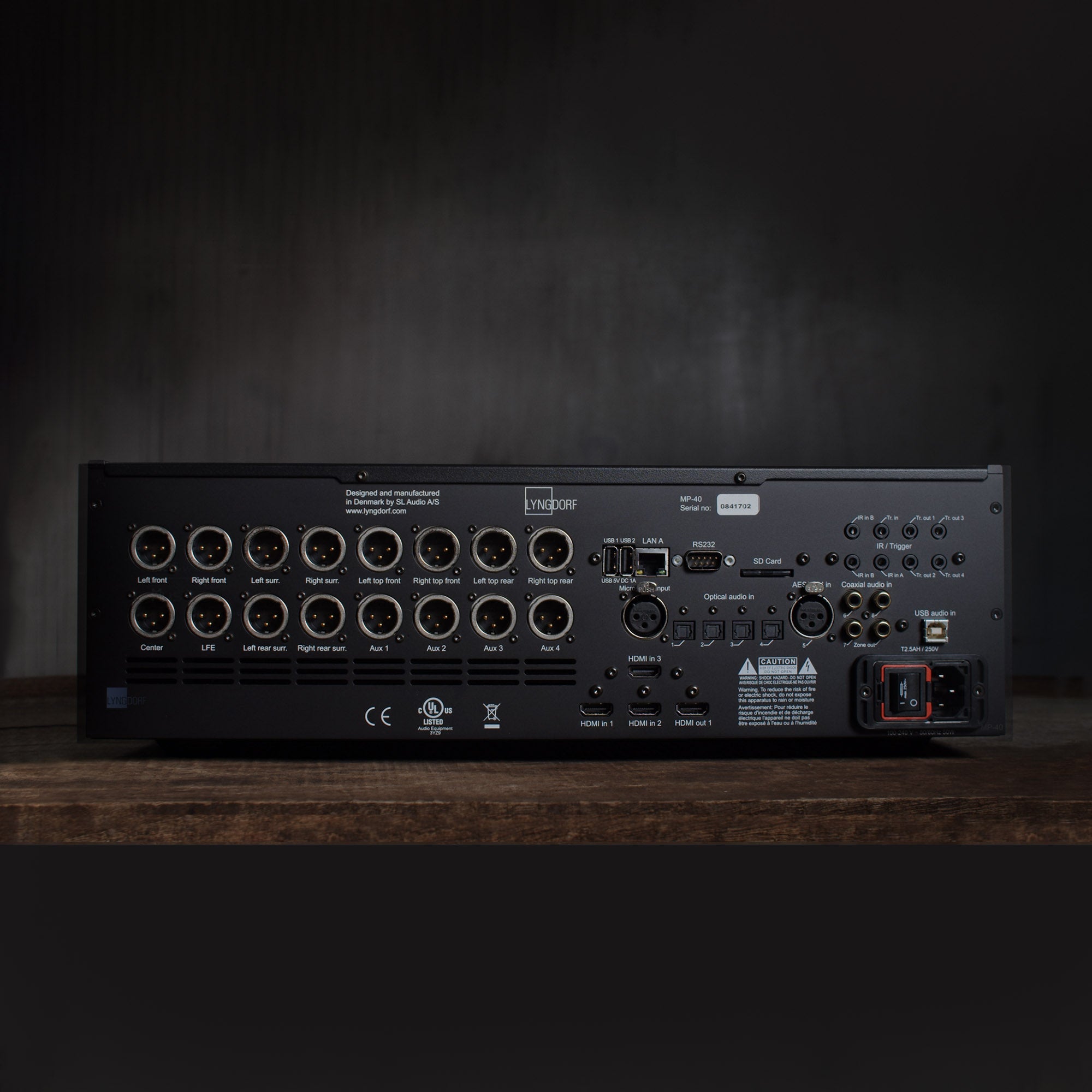 Lyngdorf MP-40 2.1 AV Processor with RoomPerfect Technology - Premium Home Theater Audio System for Movies & Music