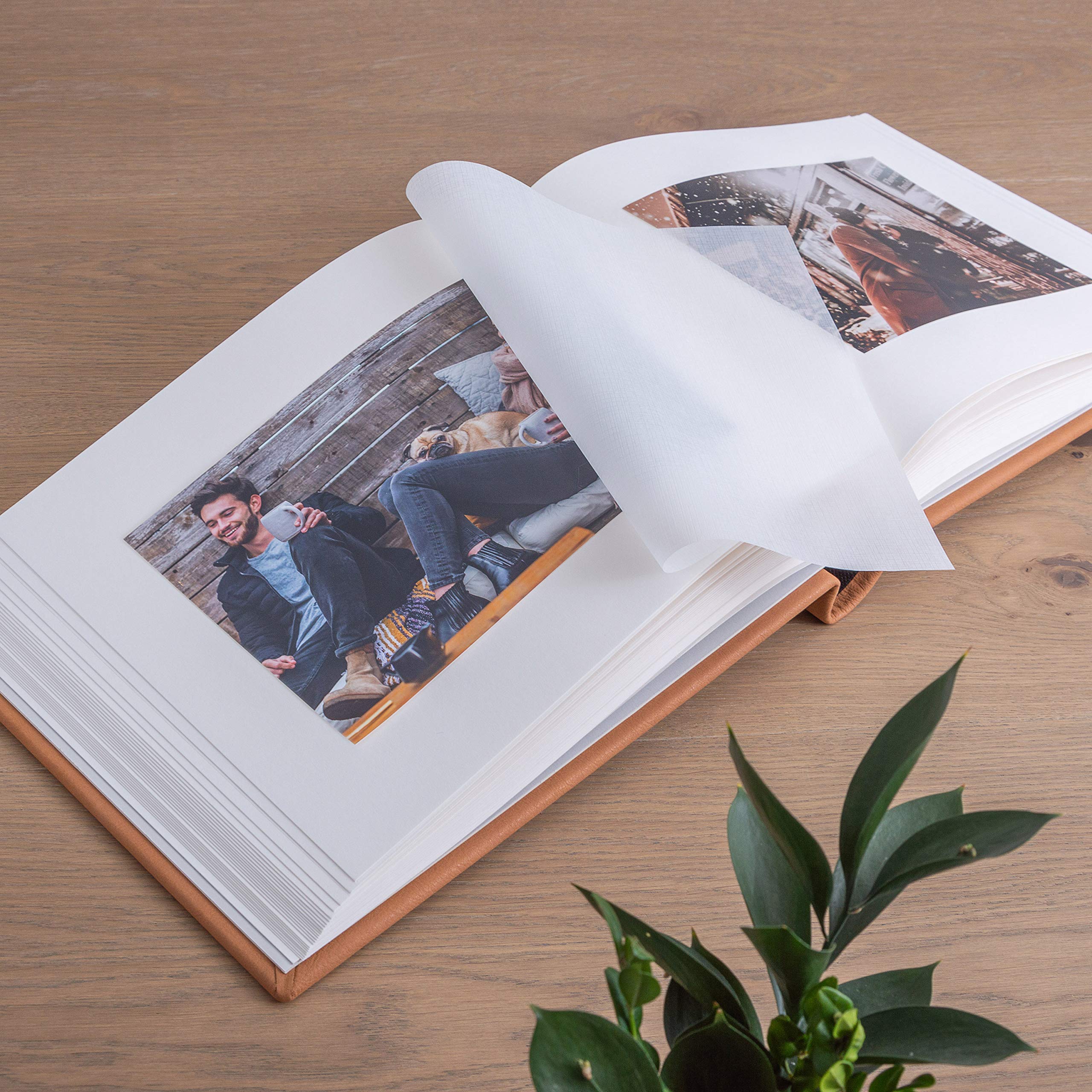 Premium Genuine Leather Wedding Photo Album - Custom Large Scrapbook for Anniversaries, Family Memories & Travel Photos | Personalized Leather Bound Picture Book for Couples, Parents & Photographers | Perfect for Weddings, Baby Showers & Gift Giving
