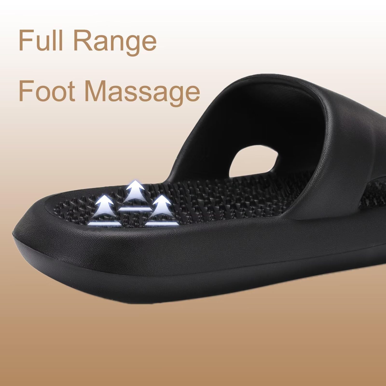NineCiFun Massage Slippers for Men & Women - Non-Slip Shower Shoes, Indoor Bedroom Sandals, Pool & Spa Footwear - Relaxing Massage for Home, Hotel, and Gym Use
