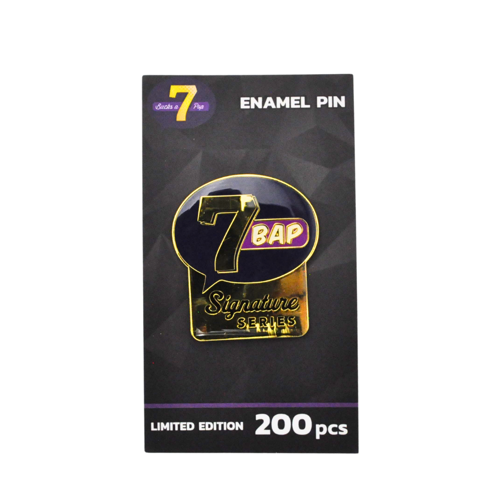 7BAP Signature Series Enamel Pins - 200pcs Bulk Pack - Vintage Style Collectible Lapel Pins for Backpacks, Hats & Jackets - Perfect for Gifts, Events & Merchandise