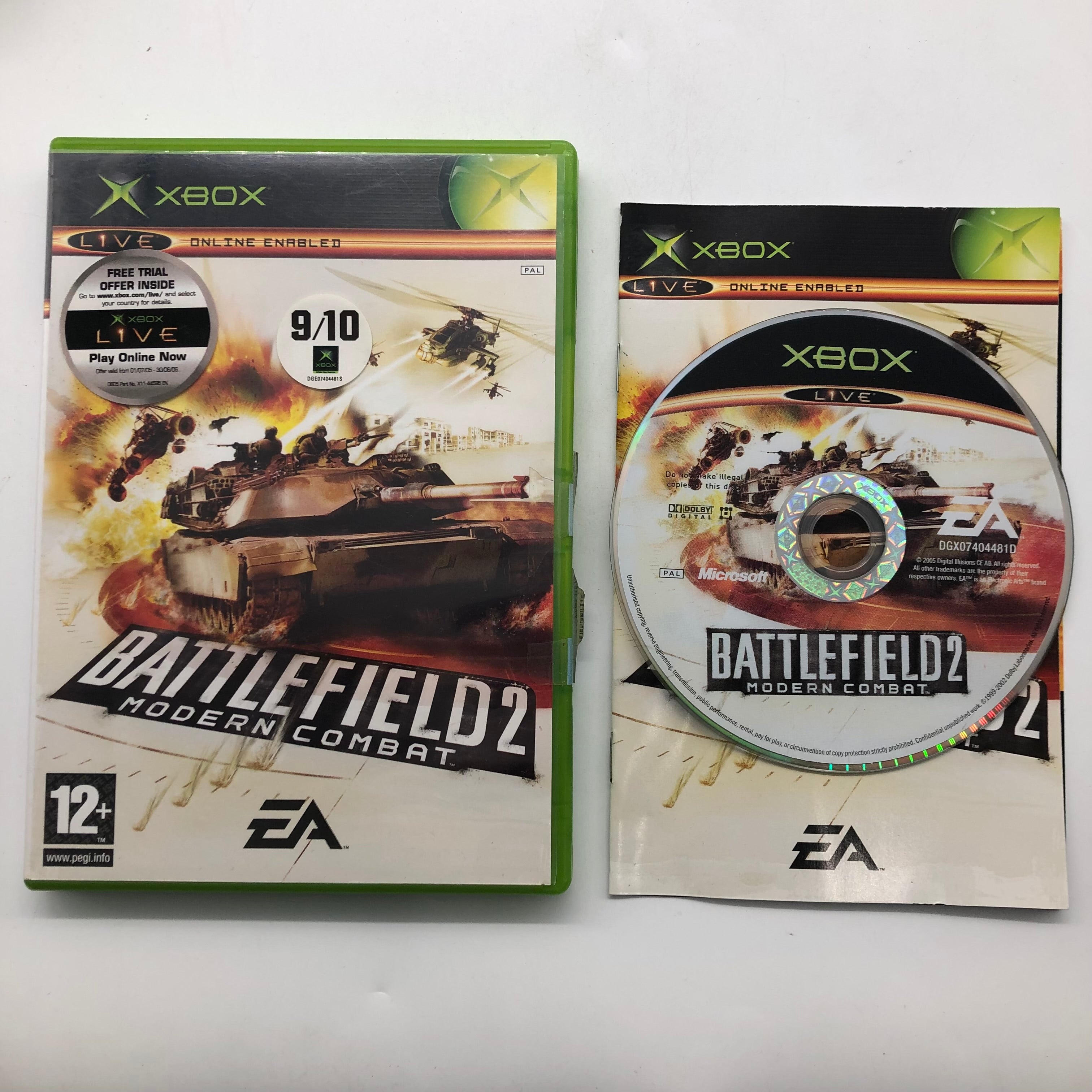 Battlefield 2: Modern Combat - Original Xbox Game with Manual (PAL Version) | First-Person Shooter Military Action Game for Xbox Classic | Perfect for Retro Gaming Nights and Collectors