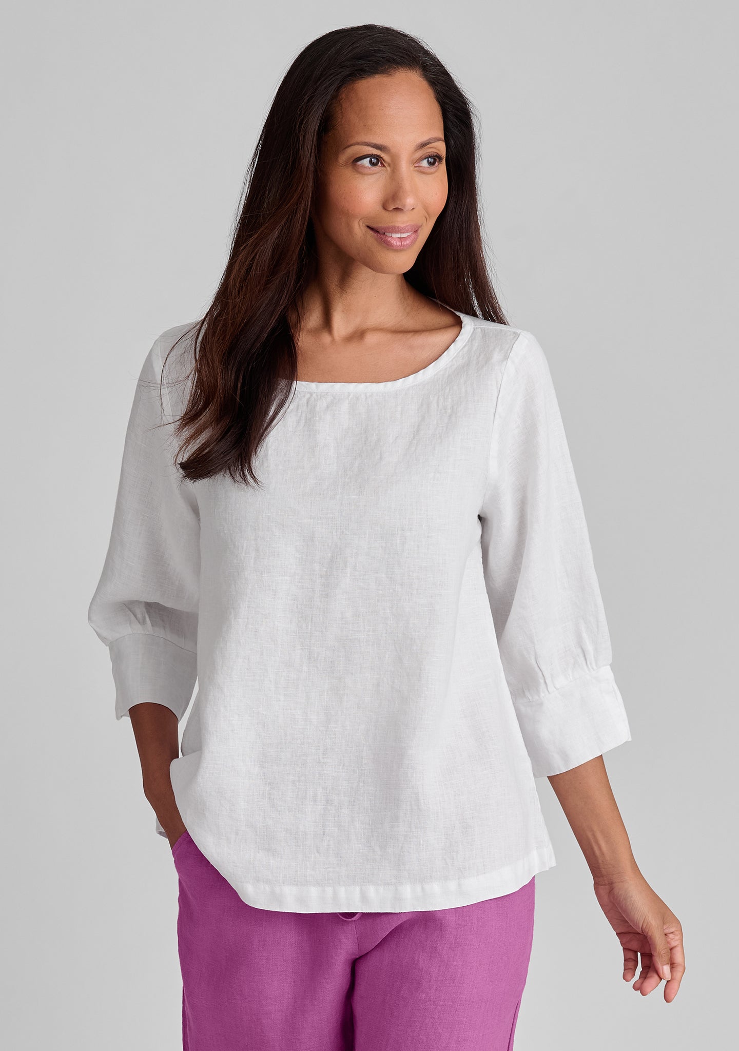 Stylish Women's Linen Shirt - Breathable Summer Blouse for Casual Outfits & Beach Vacations | Perfect for Office Wear, Weekend Outings & Tropical Getaways