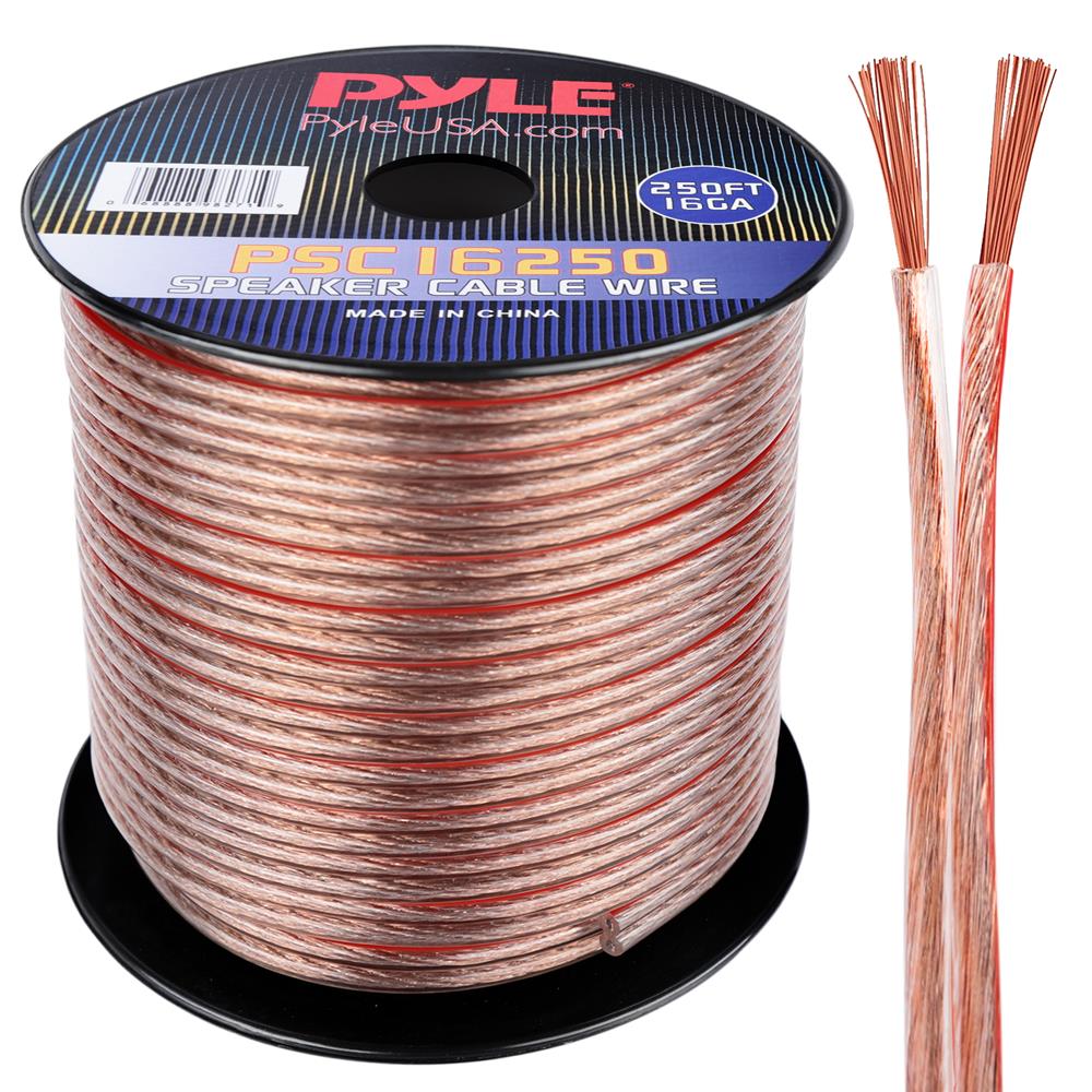 14 Gauge 250 Ft. Speaker Zip Wire - High Quality Oxygen-Free Copper Audio Cable for Home Theater, Studio & Outdoor Sound Systems - Perfect for Surround Sound, PA Systems & Professional Installations