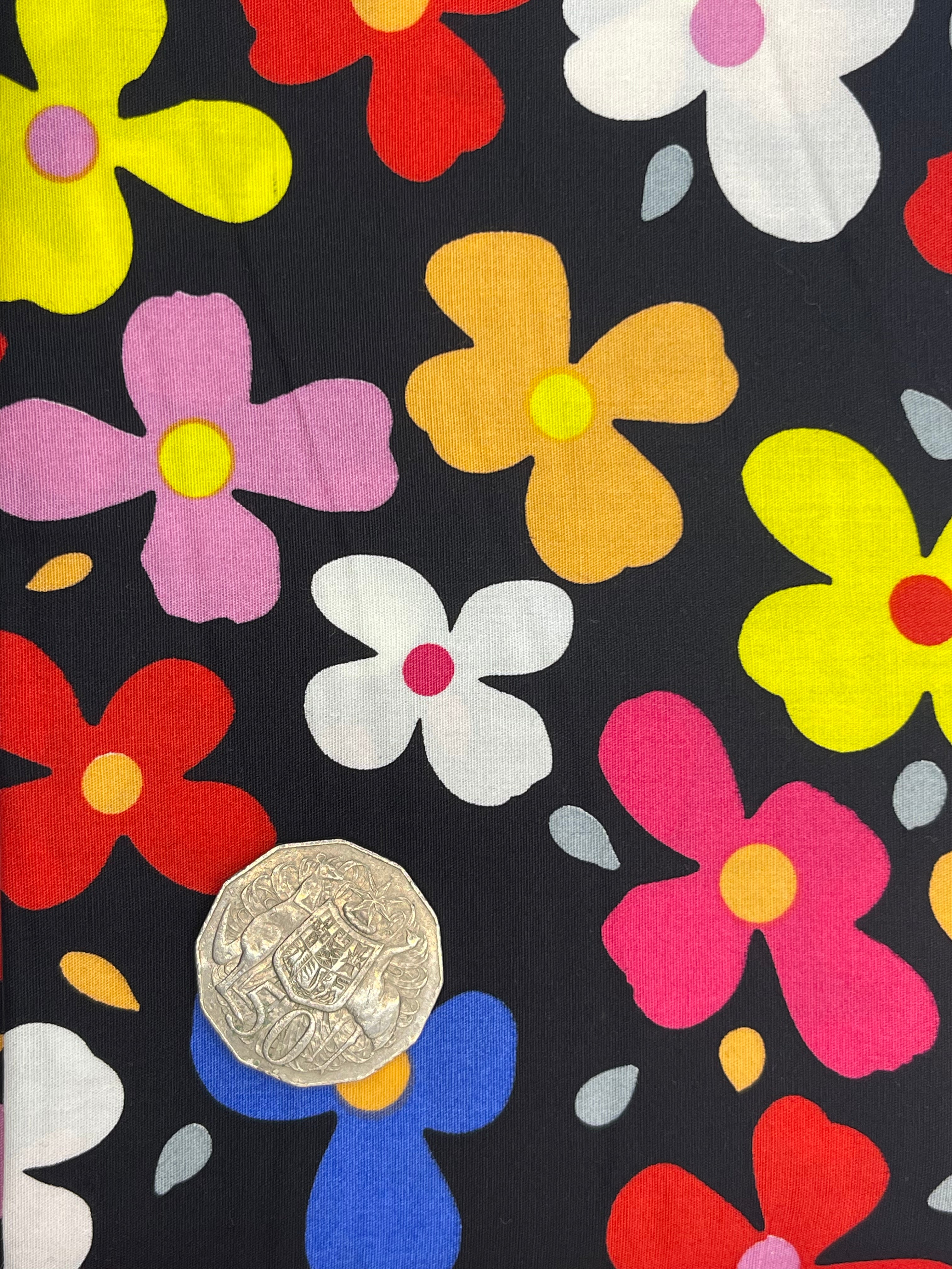 Beautiful Bright Flowers on Black Background - Perfect for Home Decor, Wall Art, and Gift Ideas