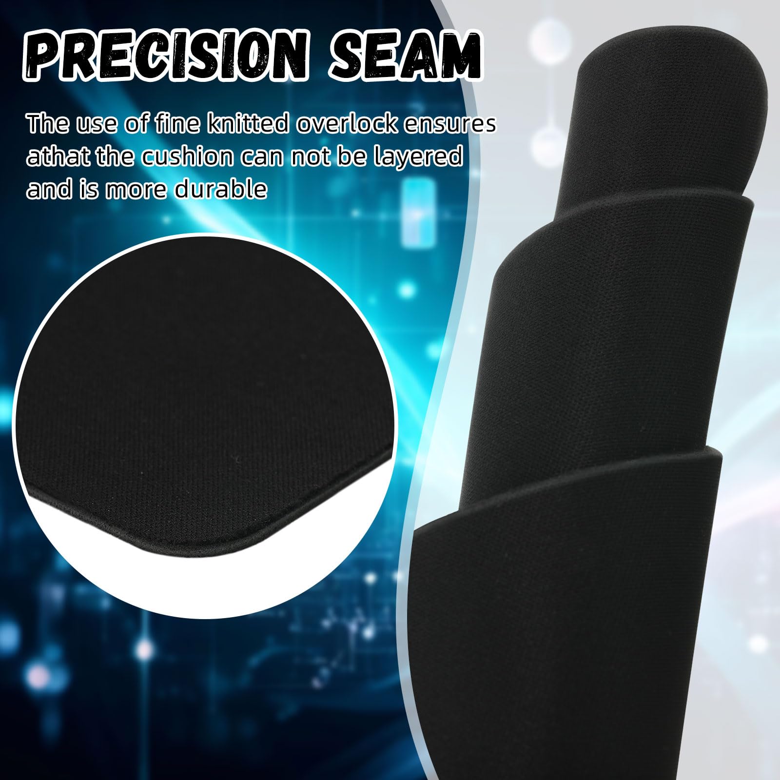 20 Pack Crtiin Non-Slip Rubber Base Gaming Mouse Pad Set - 7.09 x 8.66 Inch Black Computer Mouse Pads for PC, Laptop, Office & Home Use - Perfect for Work, Gaming & Daily Computing Tasks