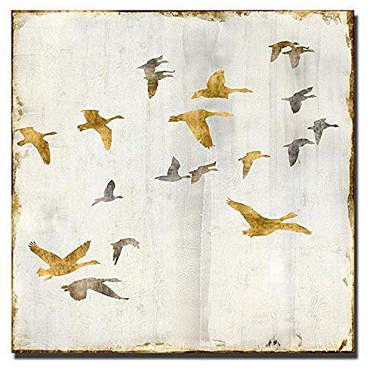 Artistic Home Gallery 3636D377TG Golden Flight II Wall Art - Premium Metal Sculpture for Modern Living Room & Office Decor | Perfect Gift for Housewarming & Interior Design