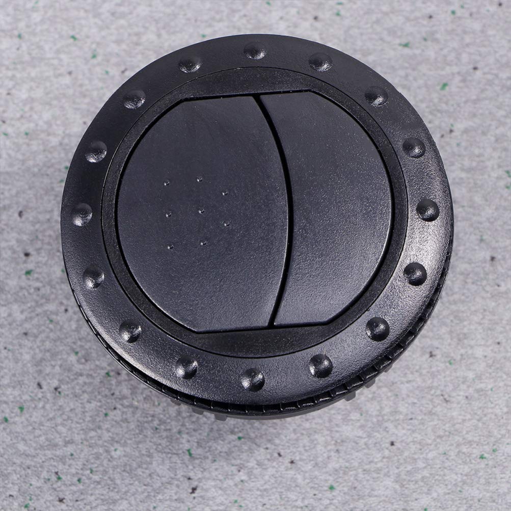 FAVOMOTO 2PCS 60mm Universal Car Air Vent Deflector - Round Dashboard AC Vent Grille for RV, Trailer, ATV - Improve Airflow & Comfort While Driving