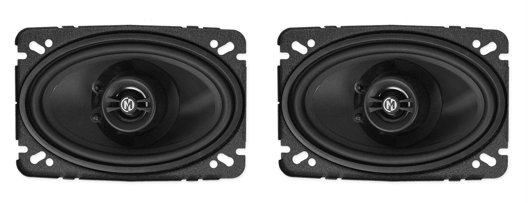 Memphis Audio PRX46 4x6 60W 2-Way Car Speakers with Pivot Tweeters | 4x6/4