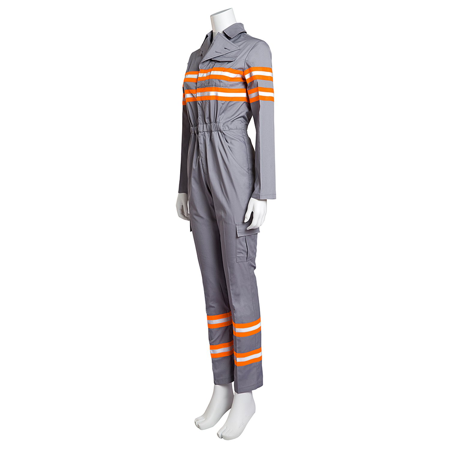 Women's Ghost Costume Jumpsuit - Cotton Flight Suit Outfit for Halloween Party, Cosplay & Haunted House Events | Spooky & Comfortable Costume for Women
