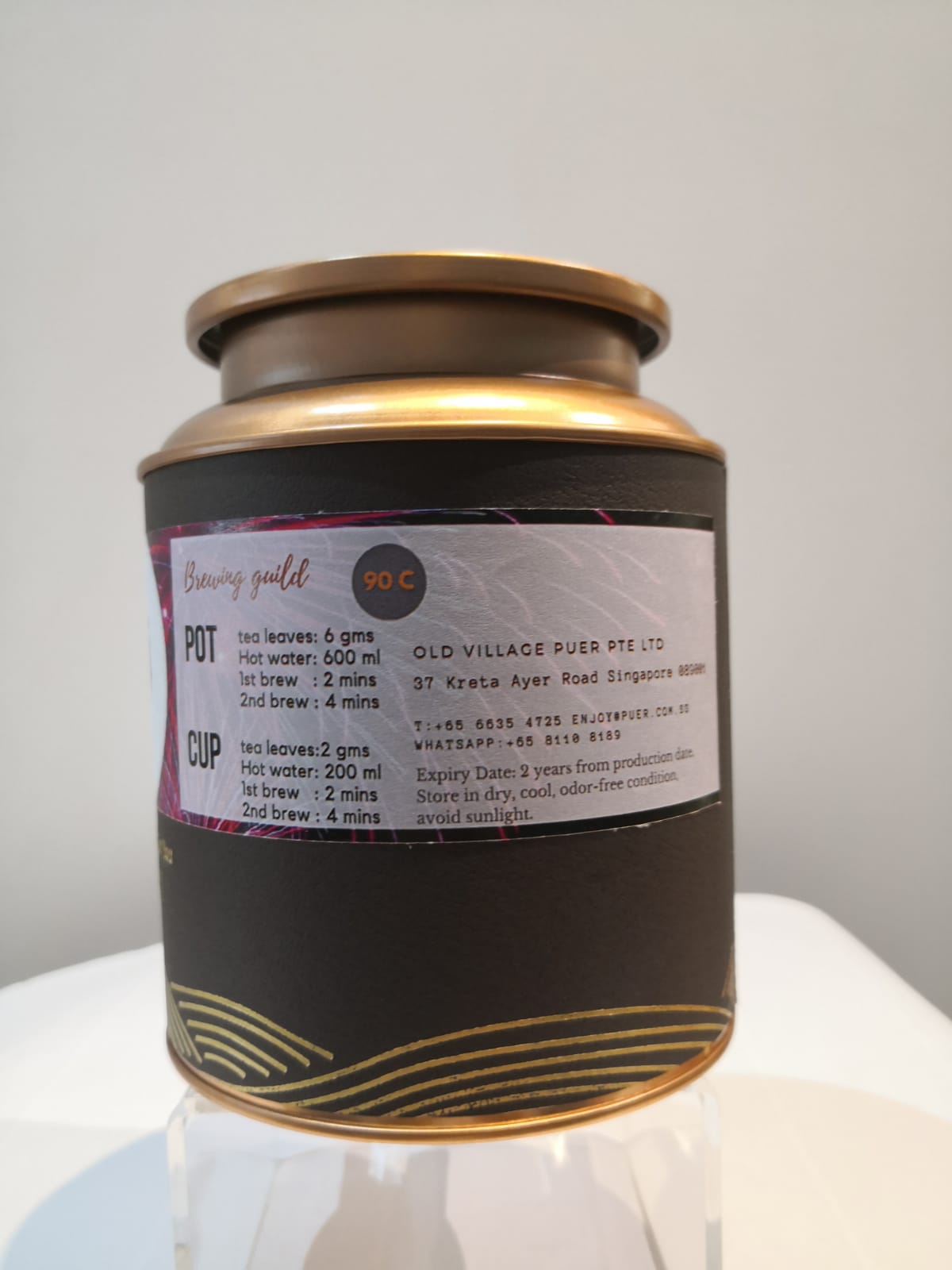 Premium Black Classic Old Village Loose Leaf Black Tea - 100% Natural, Rich Flavor in Elegant Gift Tin - Perfect for Afternoon Tea, Gifts & Relaxation