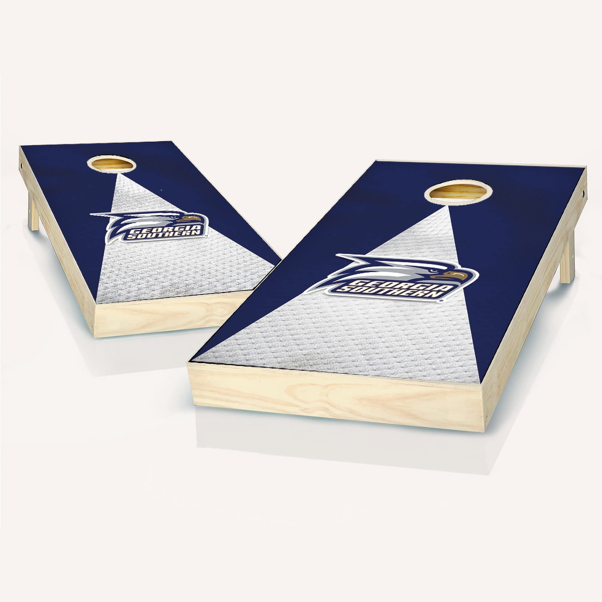 Georgia Southern Jersey Cornhole Game Set - 2 Wooden Cornhole Boards & 8 Bean Bags | Premium Outdoor Lawn Game for Tailgating, Backyard Parties, and Family Fun