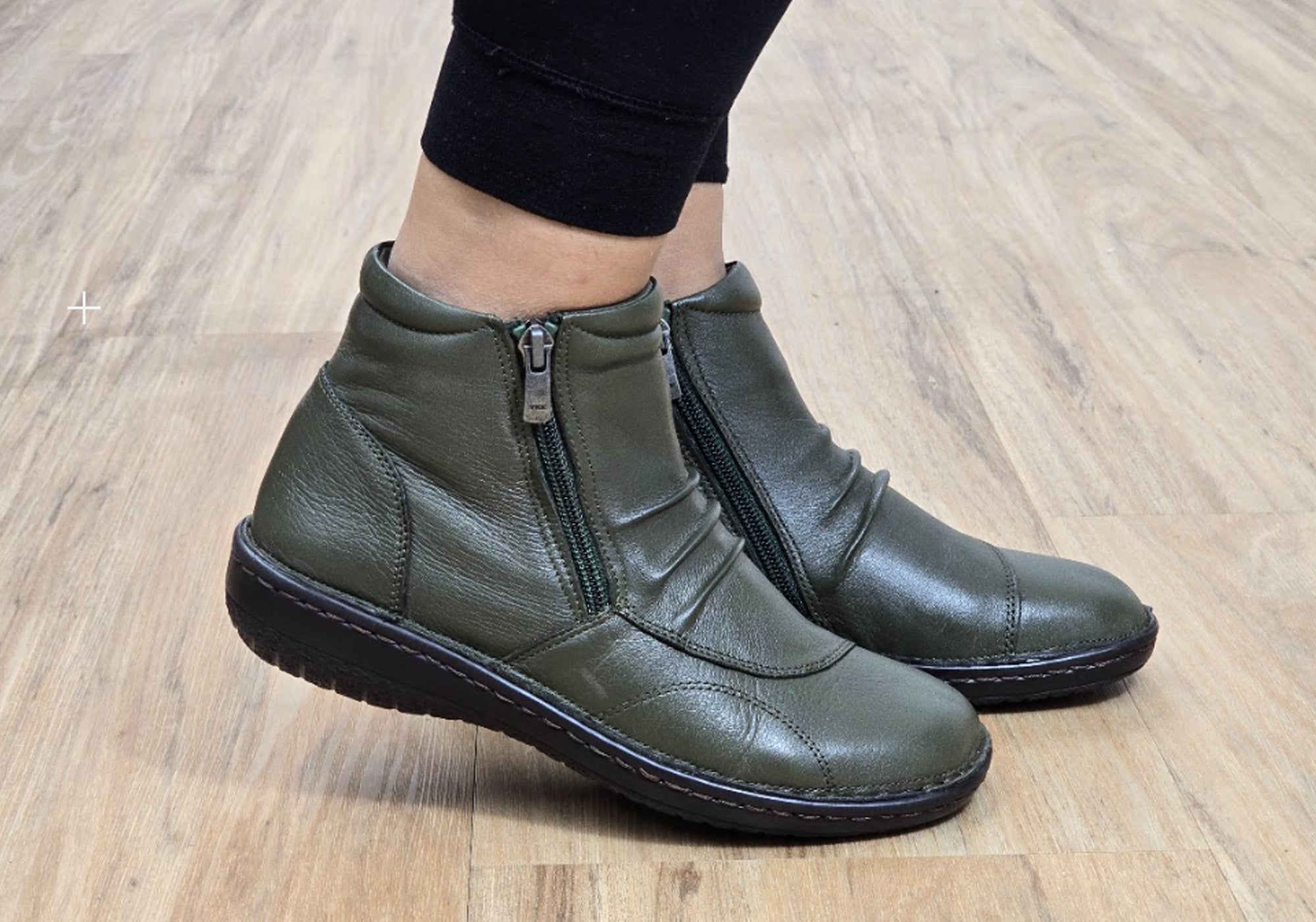 Orizonte Talun Women's European Comfortable Leather Ankle Boots - Stylish & Soft for Walking, Work & Casual Outfits