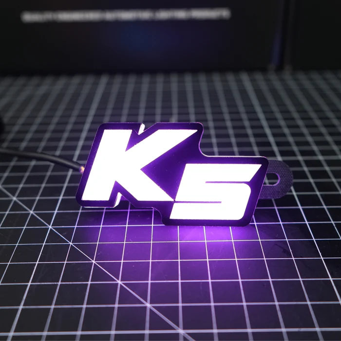 Kia K5 LED Emblem - Multicolor RGB Flowing Light Car Logo Badge for Customization | Perfect for Night Driving & Car Shows