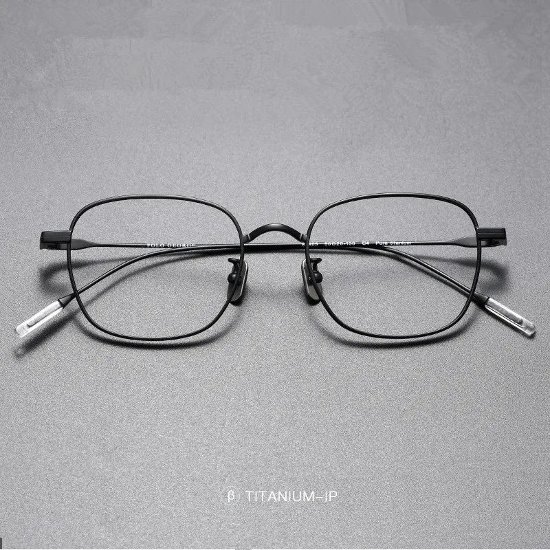 Aimee Unisex Full Rim Square Titanium Eyeglasses 80805 - Lightweight Durable Frame for Men & Women - Perfect for Reading, Working & Daily Wear
