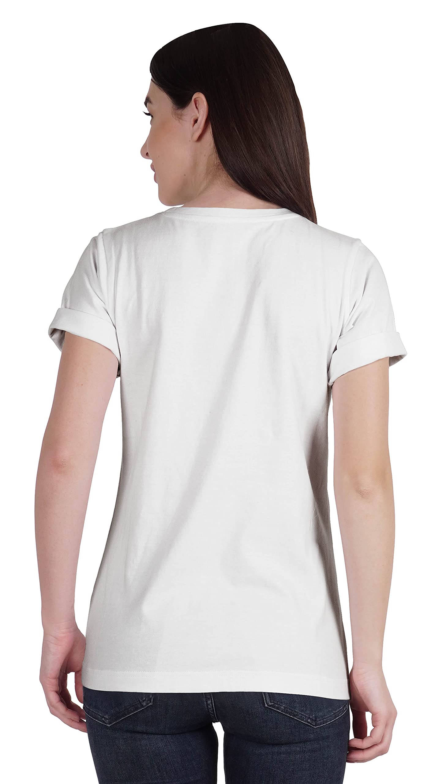 Vaccinated Pro Vaccine Crew Neck Cotton T-Shirt for Women - Comfortable Casual Tee for Everyday Wear, Protest Rallies & Social Awareness Events
