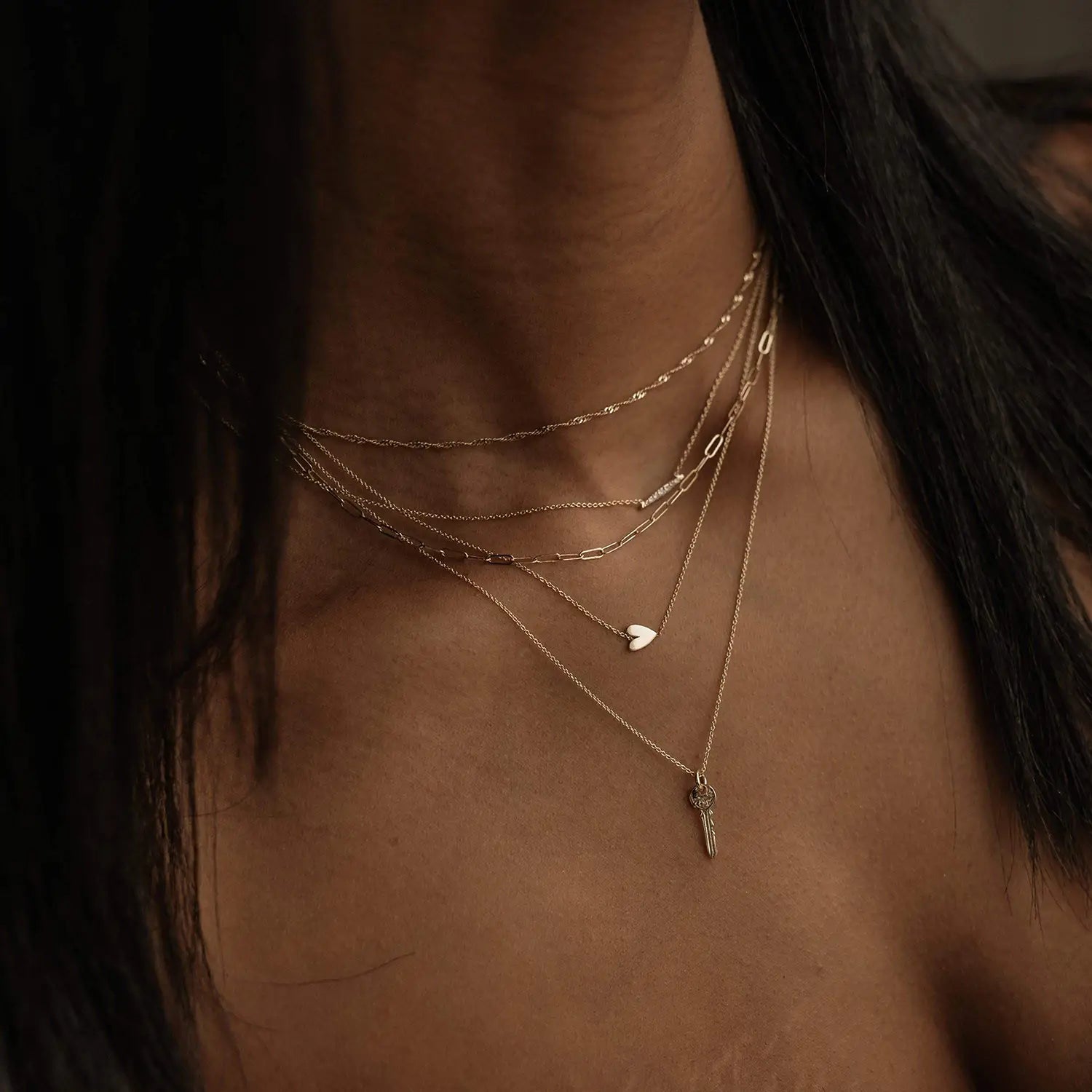 14K Yellow Gold Heart Necklace - Dainty & Elegant Everyday Jewelry for Women, Perfect for Valentine's Day Gifts, Anniversaries & Romantic Occasions