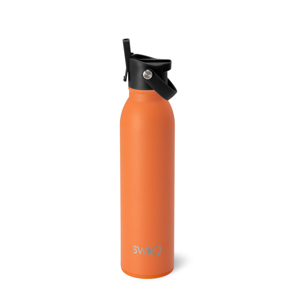 20oz Orange Flip & Sip Water Bottle - Leak Proof, BPA Free, Portable Sports & Travel Bottle for Gym, Hiking, Workout, Office & Outdoor Activities