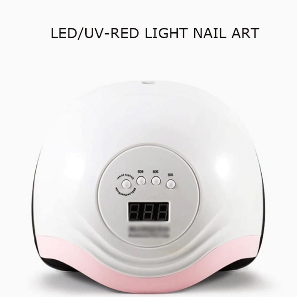 168W UV LED Nail Lamp - Professional Dual Light Source Nail Dryer with 3 Timer Settings | Fast Curing for Gel Polish | Perfect for Home Manicures & Salon Use (White)