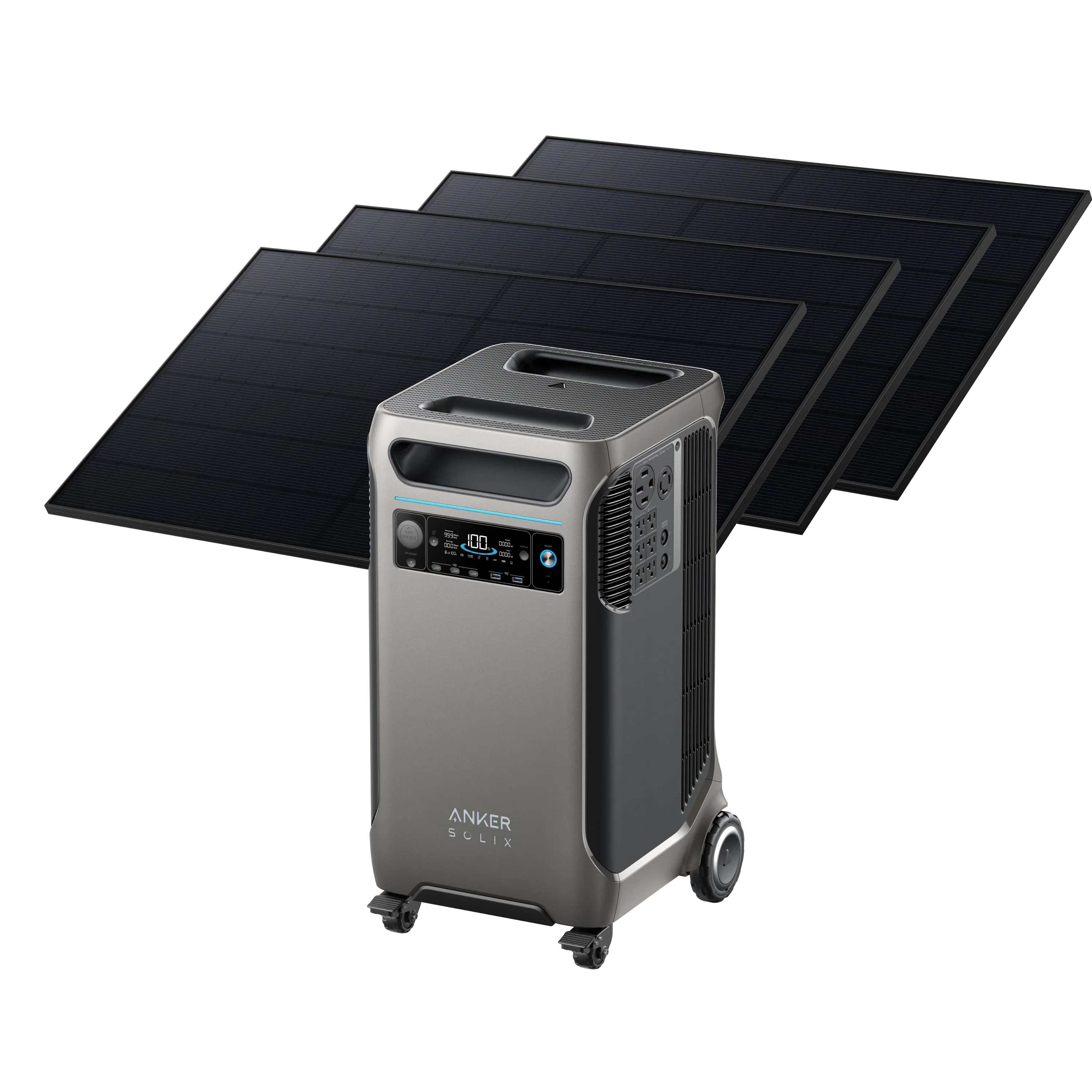 Anker SOLIX F3800 Portable Power Station with 410W Solar Panel Kit - Reliable Solar Generator for Home Backup, Camping & Outdoor Adventures