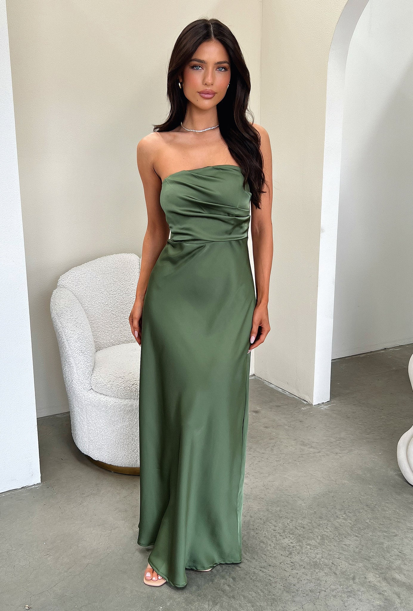 Elio Dress - Olive Green Women's Casual Summer Dress | Perfect for Beach, Vacation & Everyday Wear