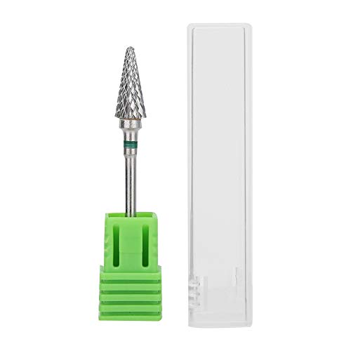 Professional Tungsten Steel Nail Drill Bits Set - Electric Manicure & Pedicure Grinding Heads for Nail Art, Polishing & Shaping - Perfect for Salon, Home Use & DIY Nail Care (Green Label)