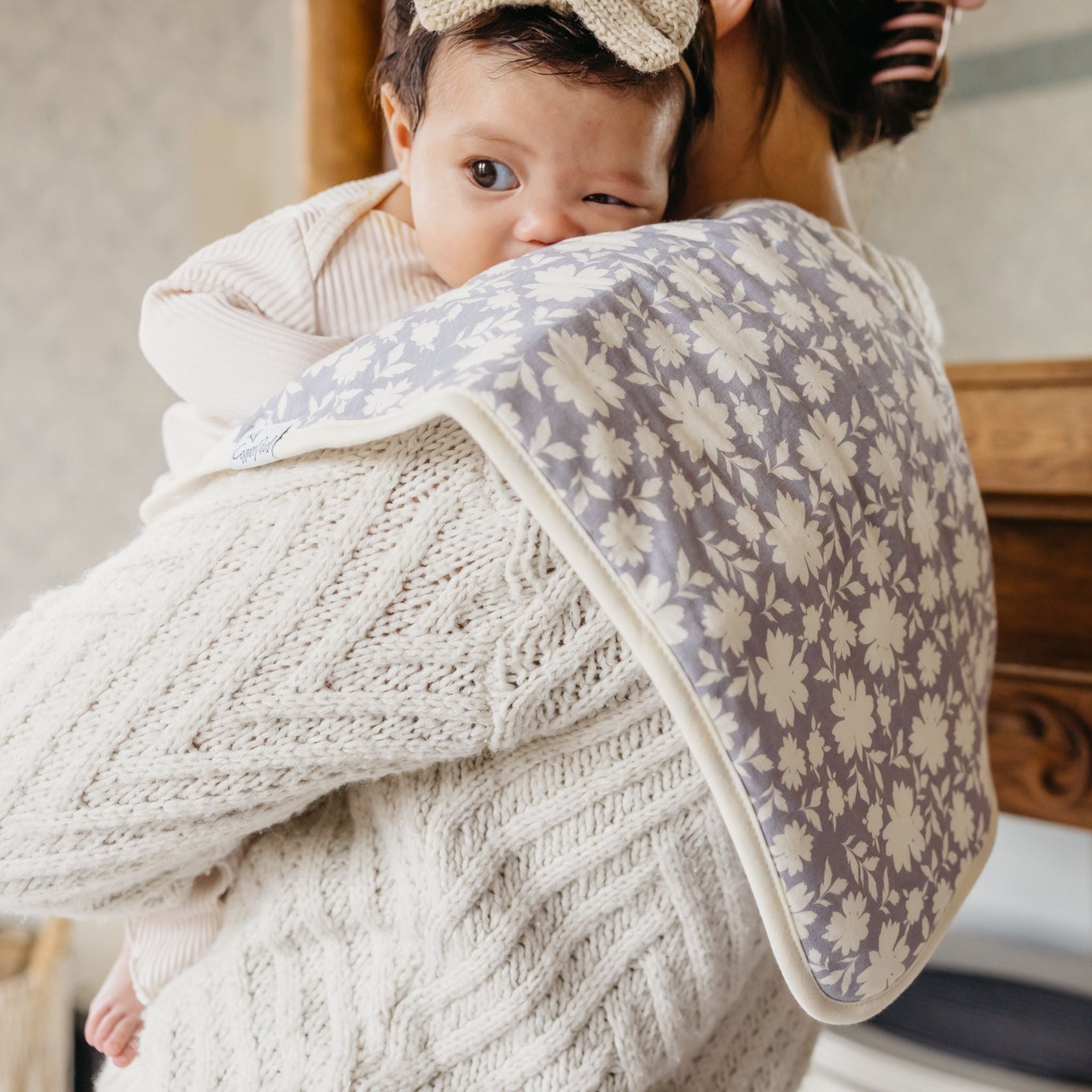 Premium Burp Cloths for Babies - Super Soft & Absorbent - 10 Pack - Ideal for Spit-Up, Drooling & Feeding Time (Lacie) | Perfect for Newborns, Infants & Toddlers at Home or On-the-Go