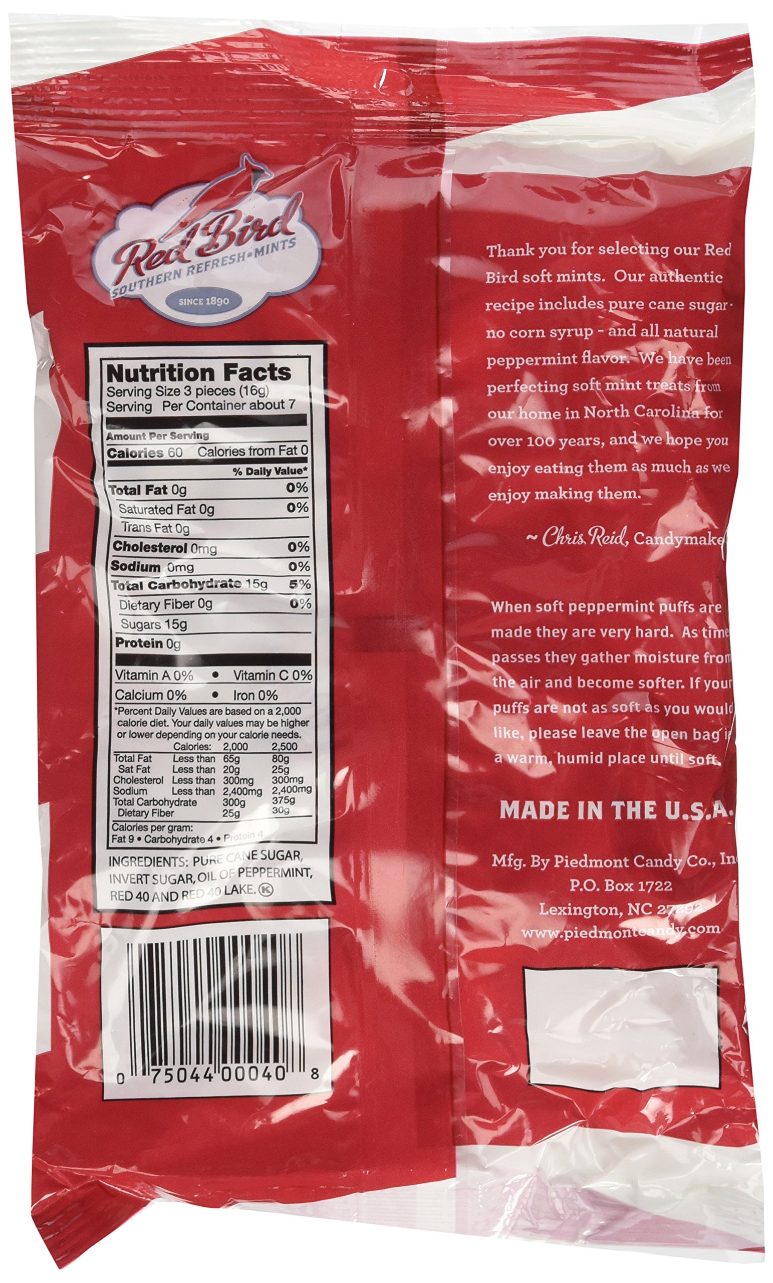 Red Bird Southern Refresh Mints - Original Soft Peppermint Puffs (10 Bags x 4 Oz) | Fresh Breath Mints for Office, Travel & After Meals