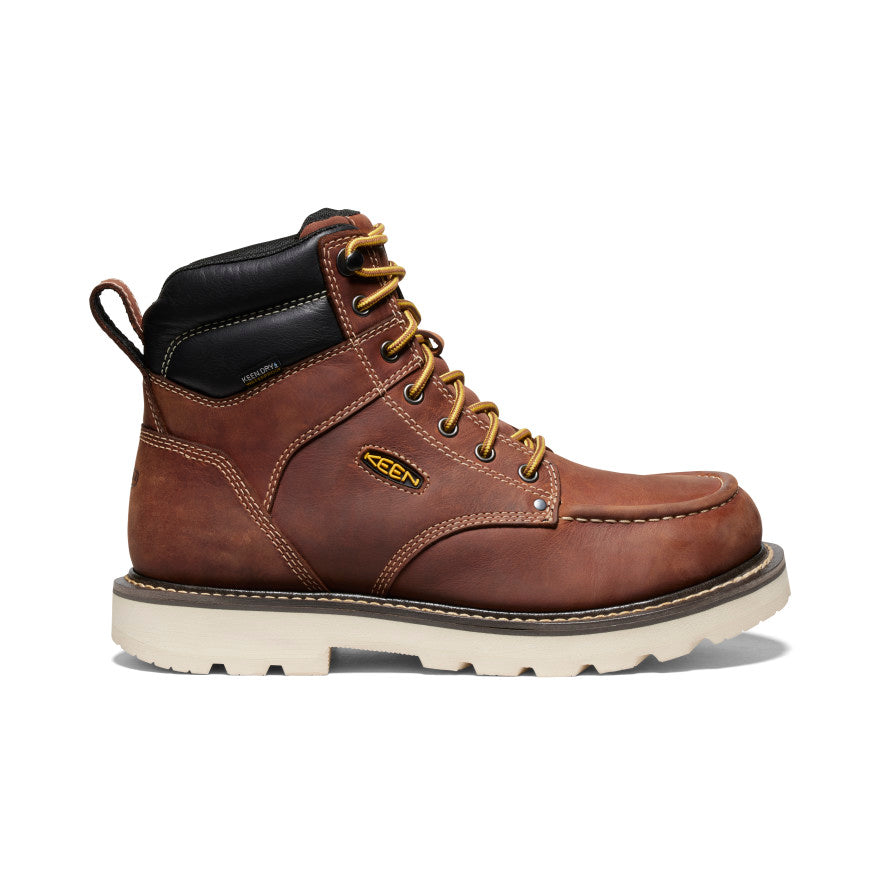 **Men's Cincinnati 6 Waterproof Soft Toe Work Boots - 90° Heel, Tuscan Red/Sandshell - Durable & Comfortable for Construction, Hiking & Outdoor Work**