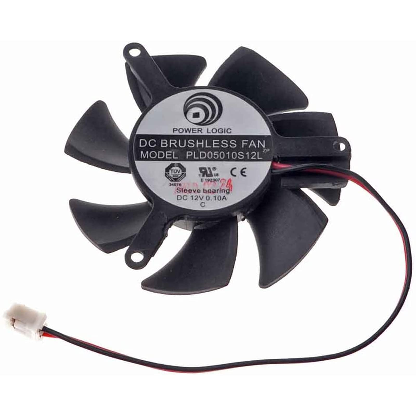 DC Brushless PLD05010S12L 46mm Graphics Card Cooling Fan - 12V 0.1A 2-Pin for PC GPU, Laptop & Electronics Cooling | High Performance, Quiet Operation for Gaming PCs, Workstations & DIY Computer Builds