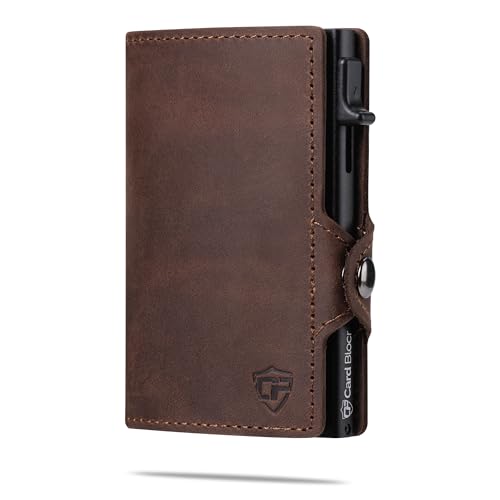 Brown Distressed Genuine Leather