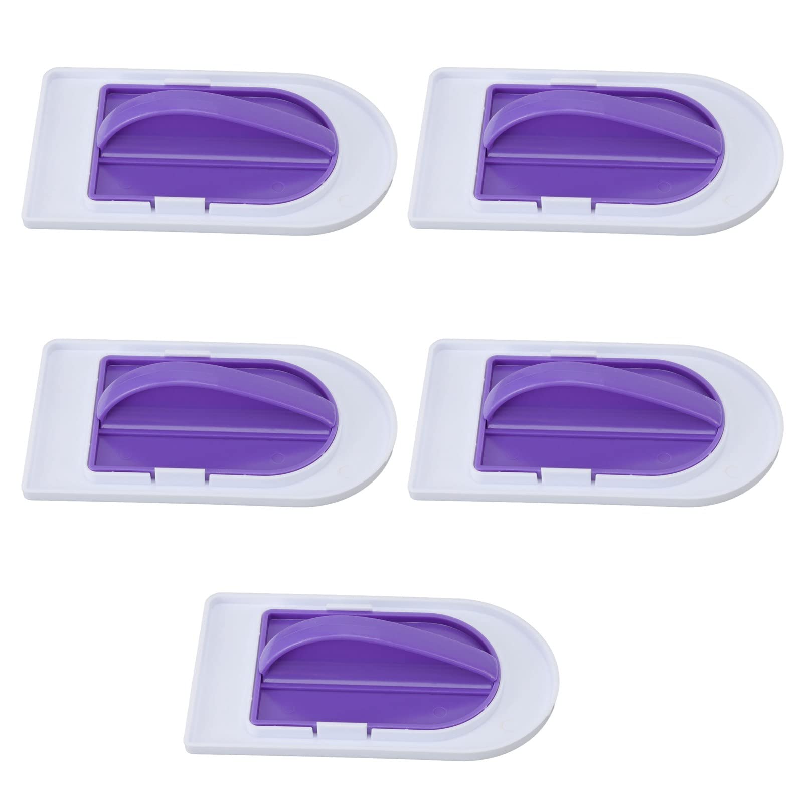 5Pcs Fondant Cake Smoother Set - Food Grade Plastic Handle for Cake Decorating & Polishing - Perfect for Home Baking, Wedding Cakes & DIY Desserts