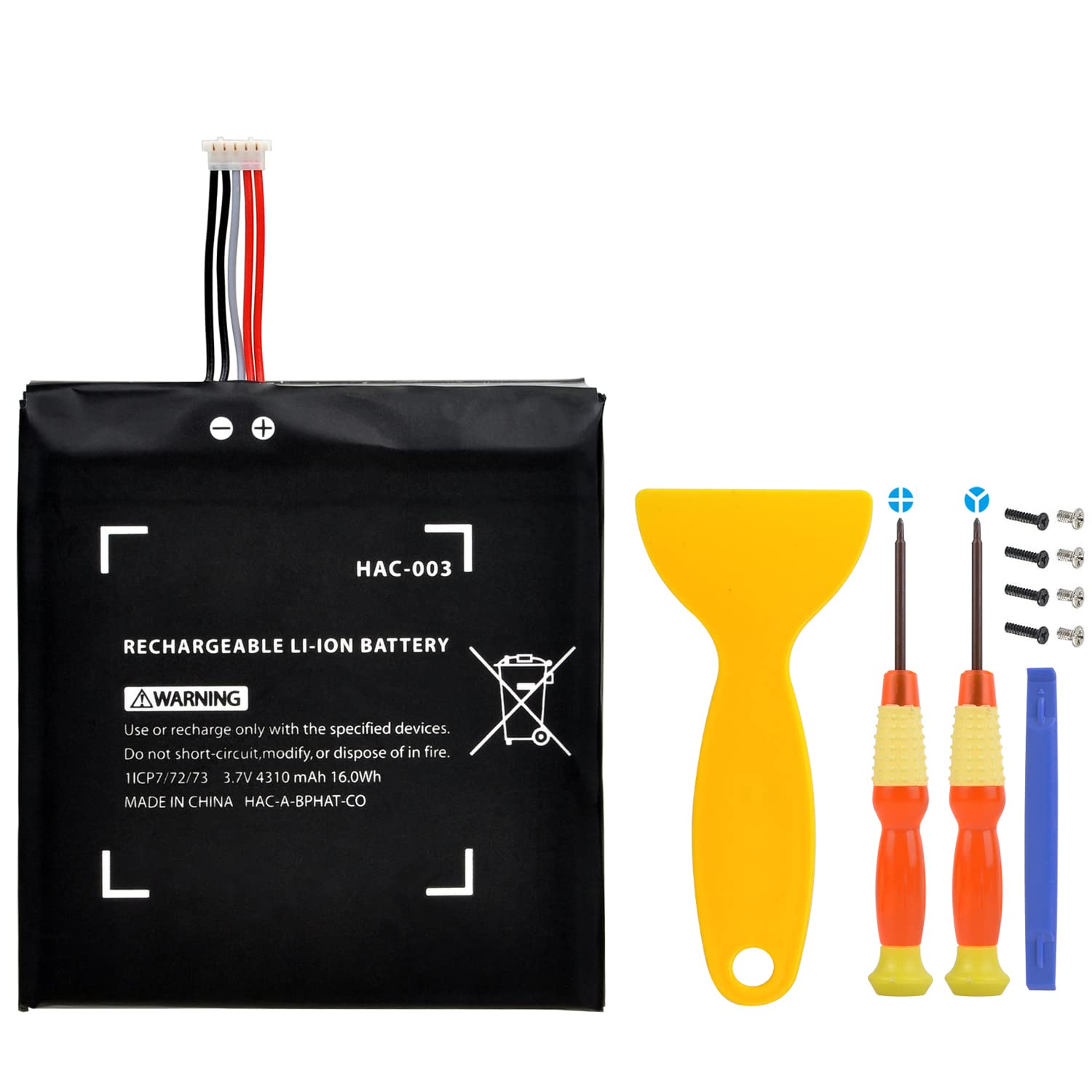 Pickle Power HAC-003 Replacement Battery for Nintendo Switch 2017 (HAC-001) - Internal Battery with Tools - Perfect for Extended Gaming Sessions (Not Compatible with Switch Lite)