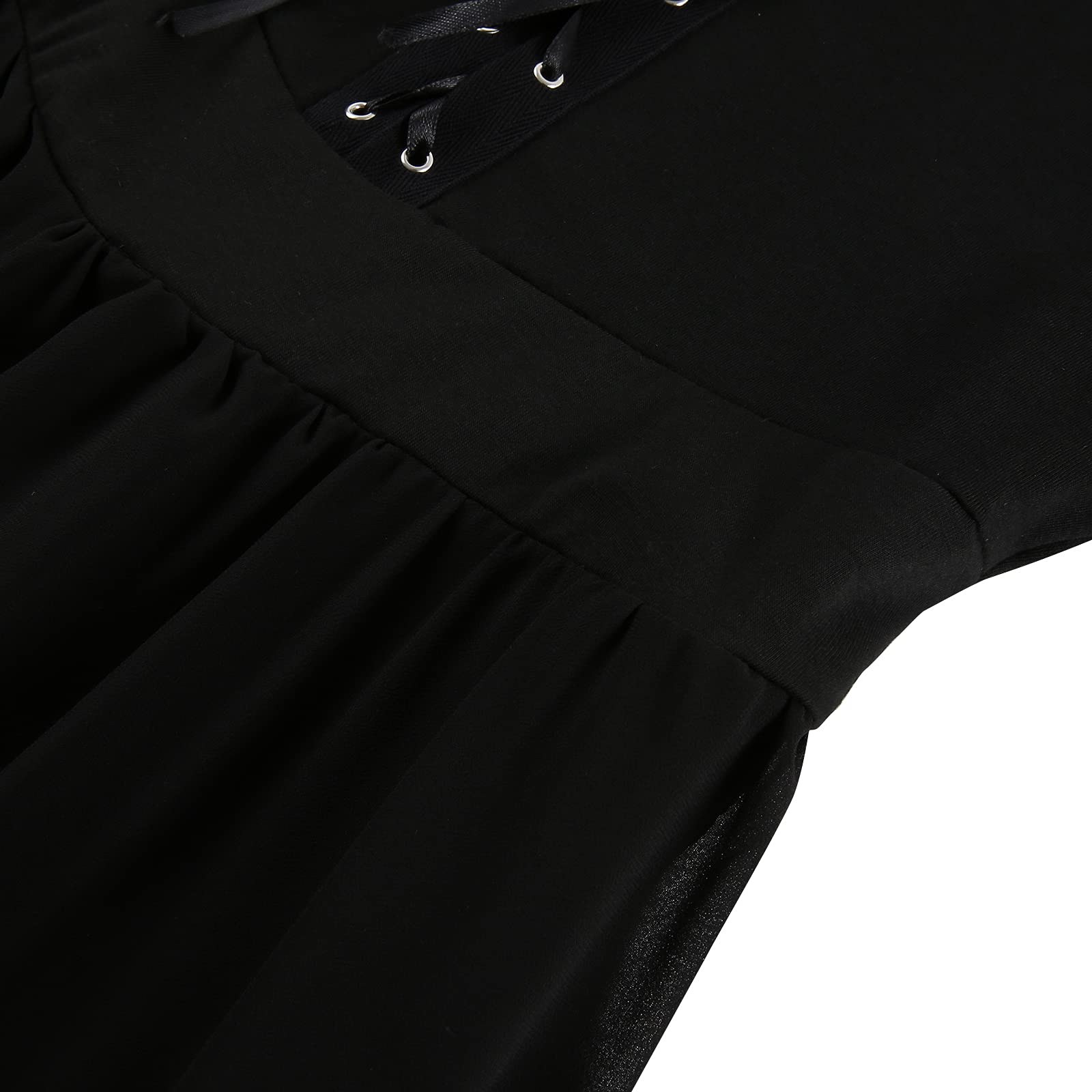 Gothic Off Shoulder Lace Up Halloween Dress for Women - Plus Size Witch Costume for Party, Cosplay & Cocktail Events | Elegant Gothic Fashion for Halloween Parties & Themed Gatherings