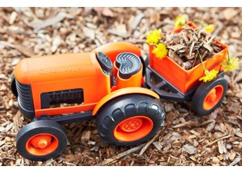 Green Toys Eco-Friendly Tractor - Sustainable Plastic Farm Vehicle for Kids | Perfect for Pretend Play, Outdoor Adventures & Learning About Farming