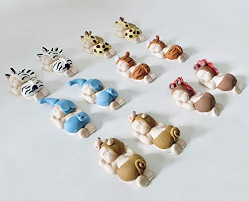 Baby Jungle Themed Cupcake Toppers - Adorable Animal Decorations for 1st Birthday Parties, Baby Showers & Jungle Theme Celebrations