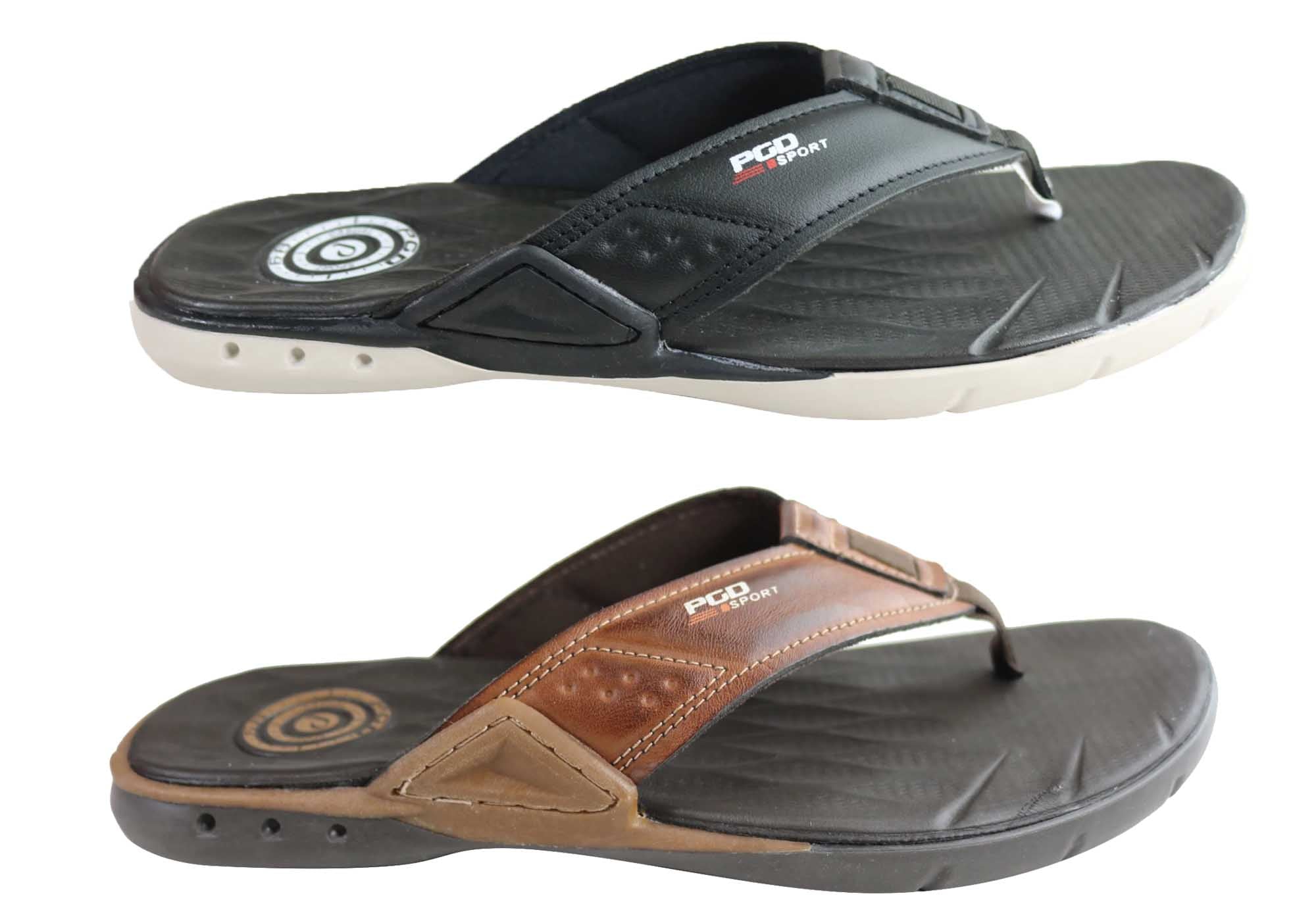Pegada Gary Men's Cushioned Comfort Flip Flops Sandals - Brazilian Made - Perfect for Beach, Pool & Summer Casual Wear