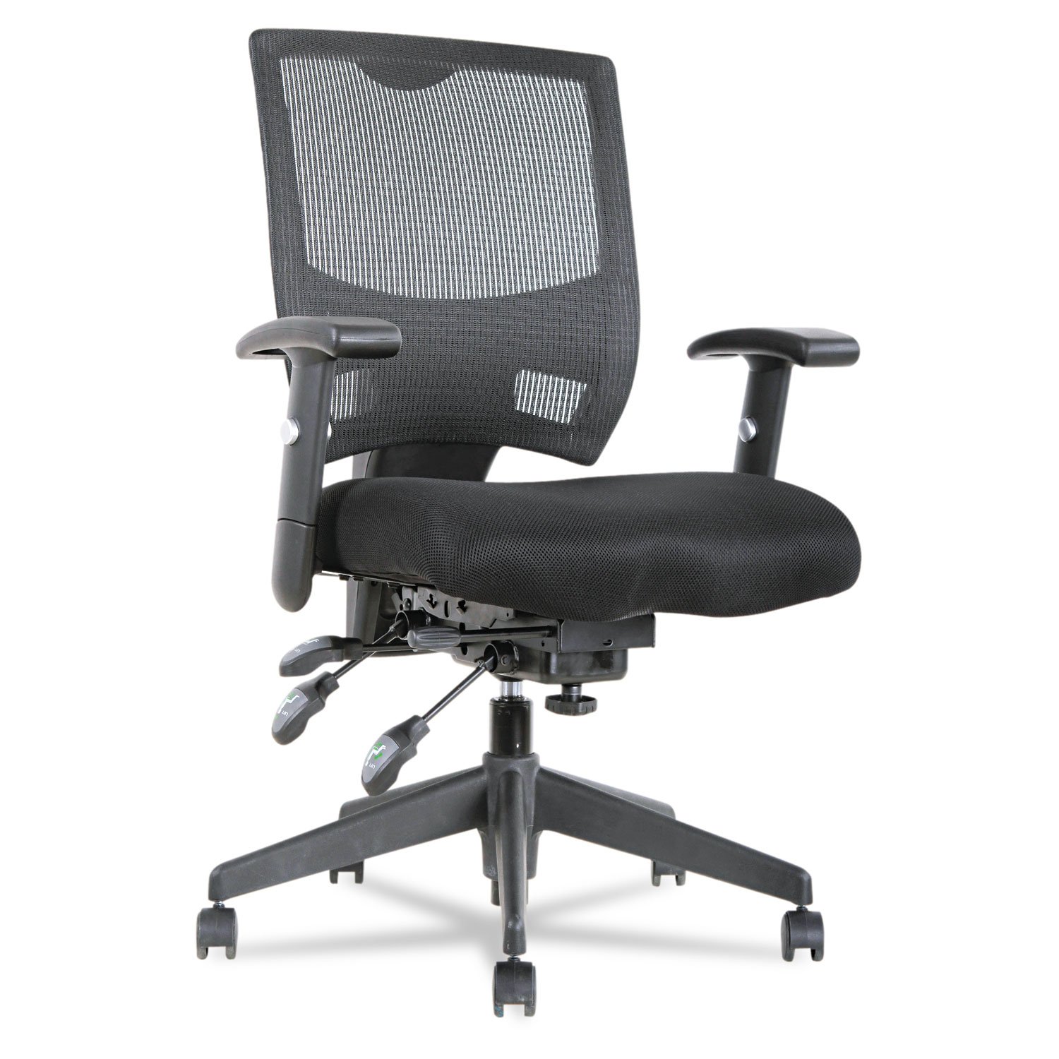 Alera Epoch Series High Performance Ergonomic Office Chair with Adjustable Mesh Back & Seat - Black | Perfect for Home Office, Gaming & Workspace Comfort