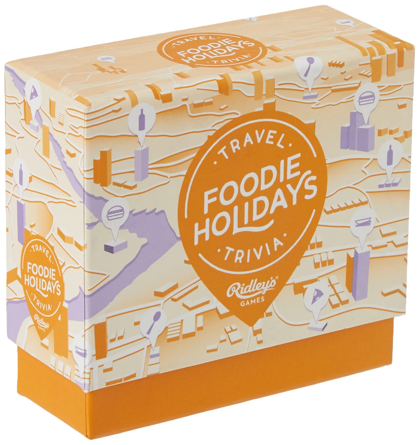 Ridley's Games QUZ014 Foodie Holiday Trivia Questions - Fun Family Party Game for Christmas, Thanksgiving & Gatherings - Test Your Food Knowledge with 500+ Questions