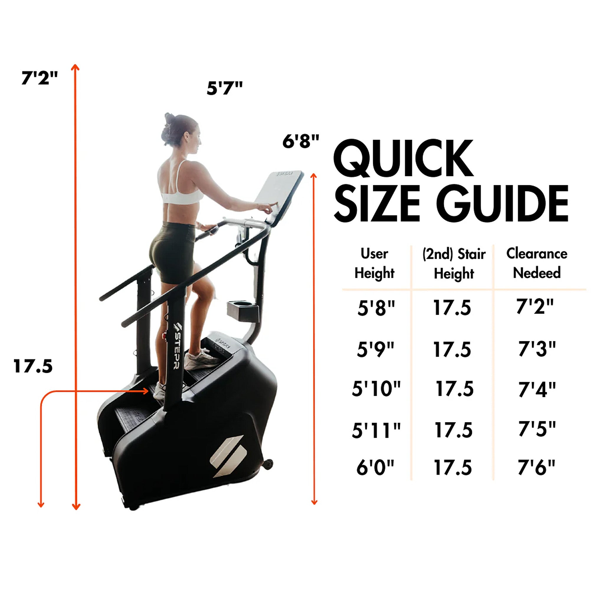 STEPR Stair Climber - Portable Folding Stepper Machine for Home Workout, Cardio & Fitness Training - Perfect for Small Spaces, Apartment & Office Use
