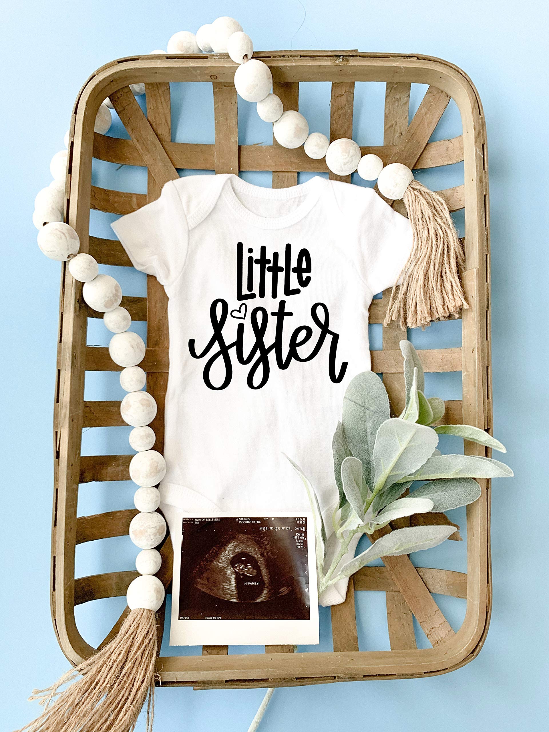 Olive Loves Apple Baby Girl Bodysuit - Heart i Design for Gender Reveal & Newborn Outfits | Perfect for Baby Showers, Photoshoots & Sibling Announcements