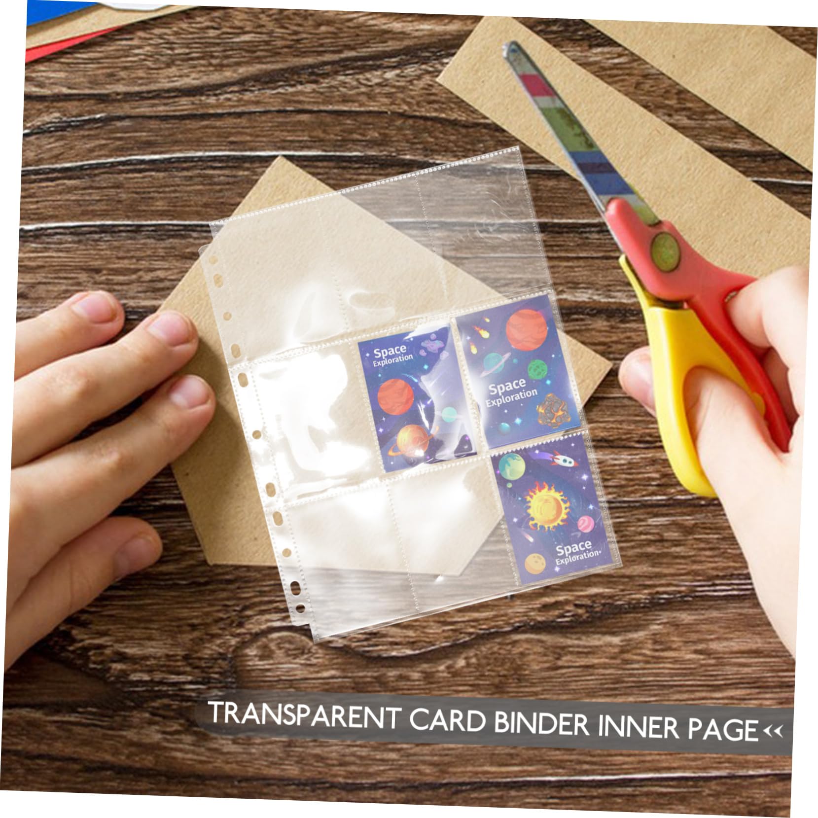 BESPORTBLE 4-Pocket Sports Card Sleeves - Premium Photo Card Protectors for Trading Cards, Collectible Binder Pages - Perfect for Baseball, Football, Pokemon & MTG Card Storage & Organization