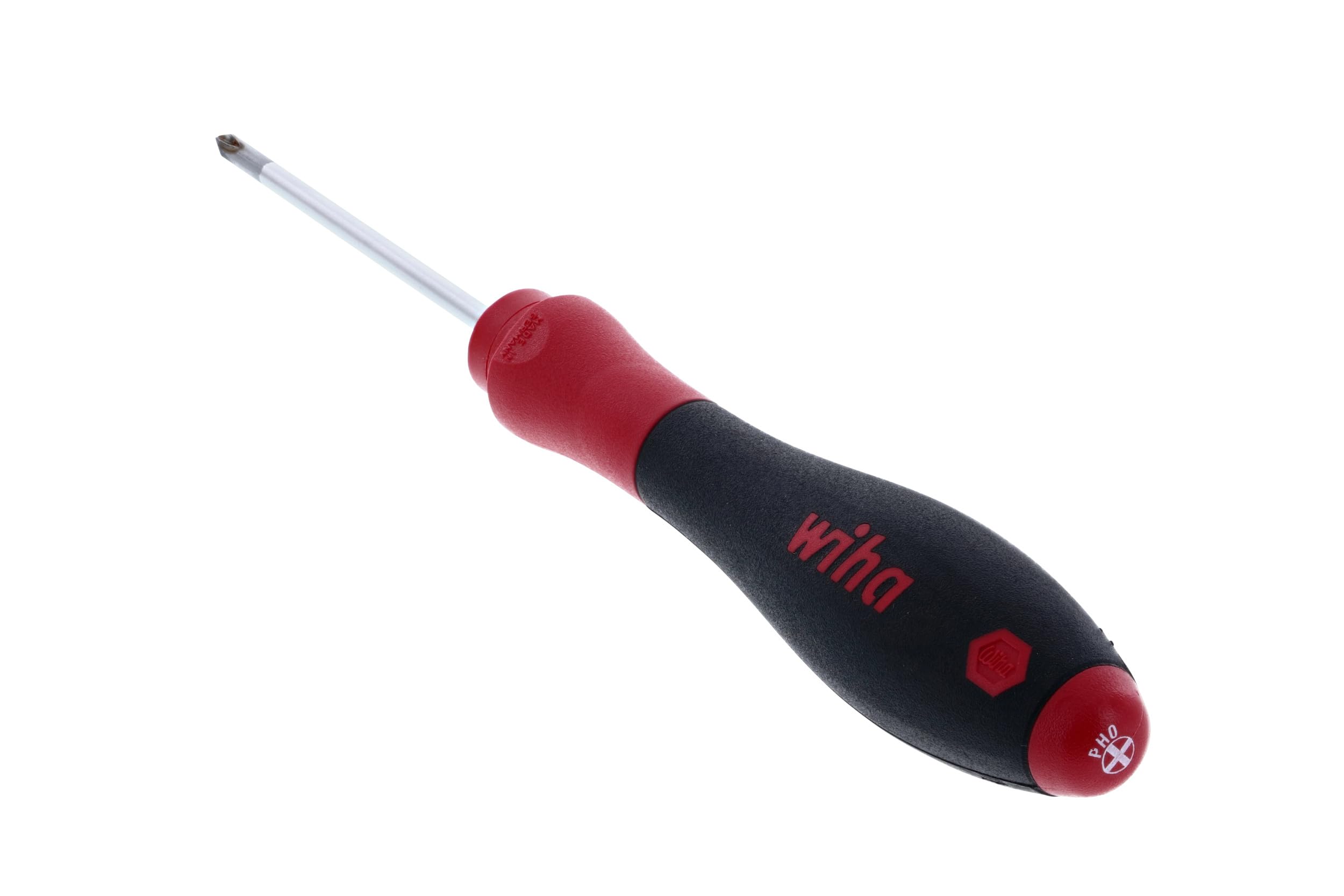 Wiha 31105 Phillips Screwdriver with SoftFinish Handle - 0 x 60mm Precision Screwdriver for Electronics, Jewelry & Small Appliances Repair - Ergonomic Grip for Comfortable Use