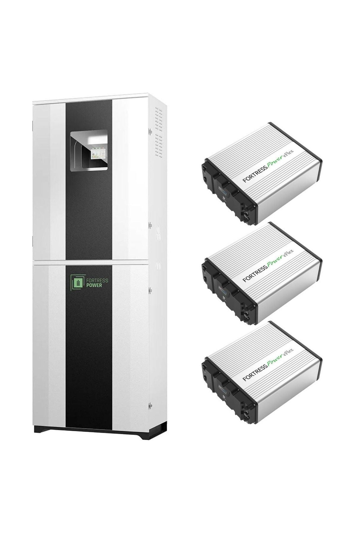 Fortress Power FlexTower Solar Generator with 12k Inverter & eFlex Batteries - Off-Grid Power Solution for Home Backup, RV Camping, and Emergency Preparedness