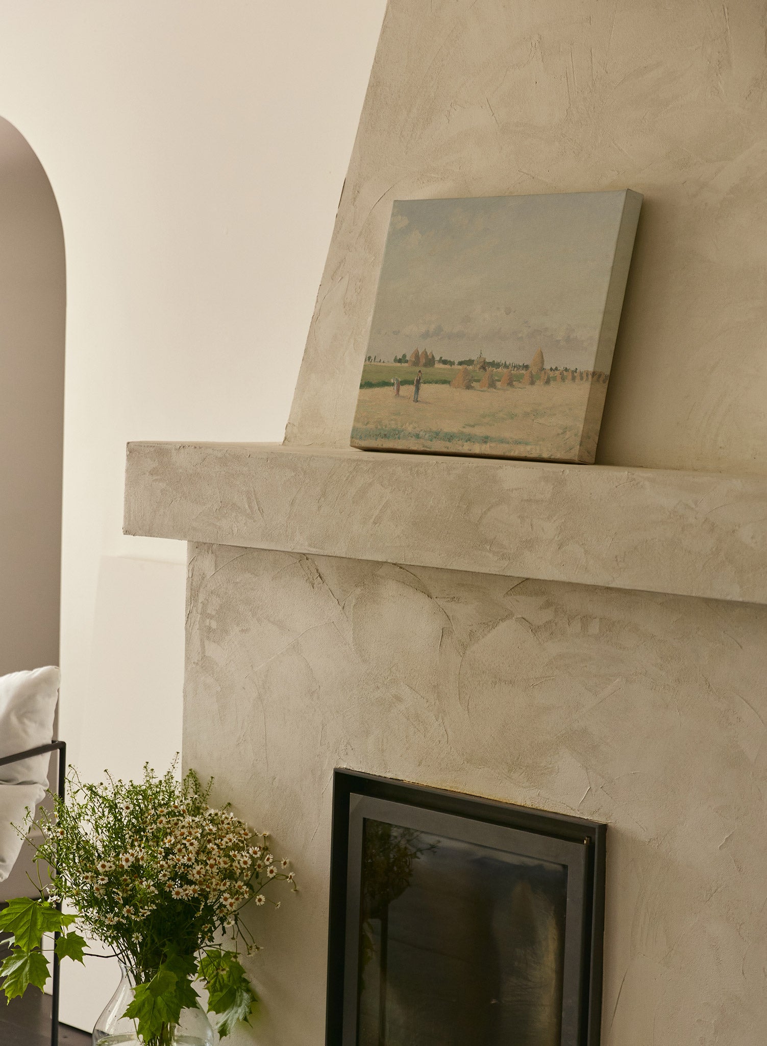 Landscape Ile de France Canvas Wall Art - Stunning French Countryside Painting for Home & Office Decor