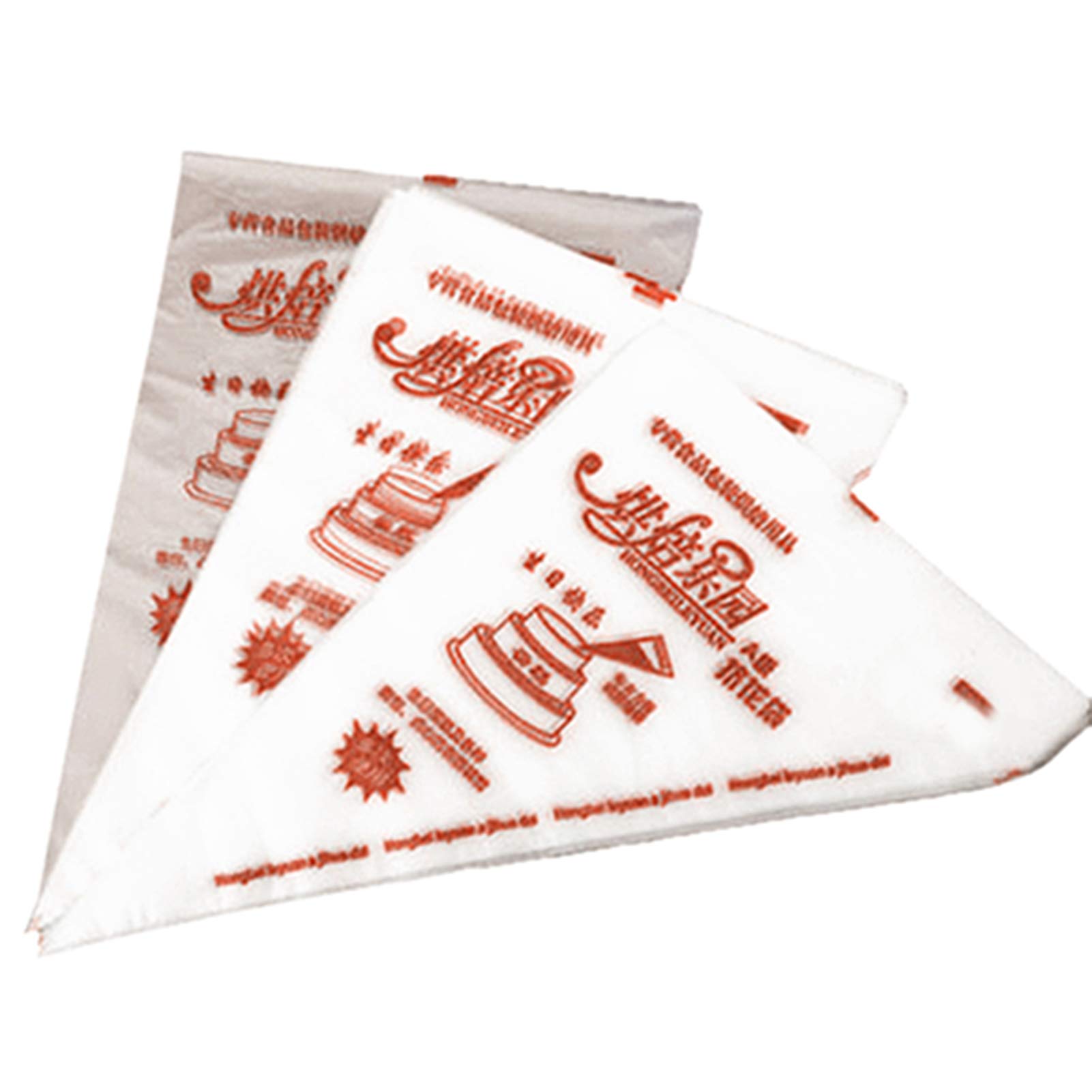 100Pcs Disposable Icing Bags - Plastic Cake Decorating Piping Bags for Baking, Pastry, Cupcake & Cookie Decorating - Leakproof Tipless Icing Bags for Professional & Home Bakers