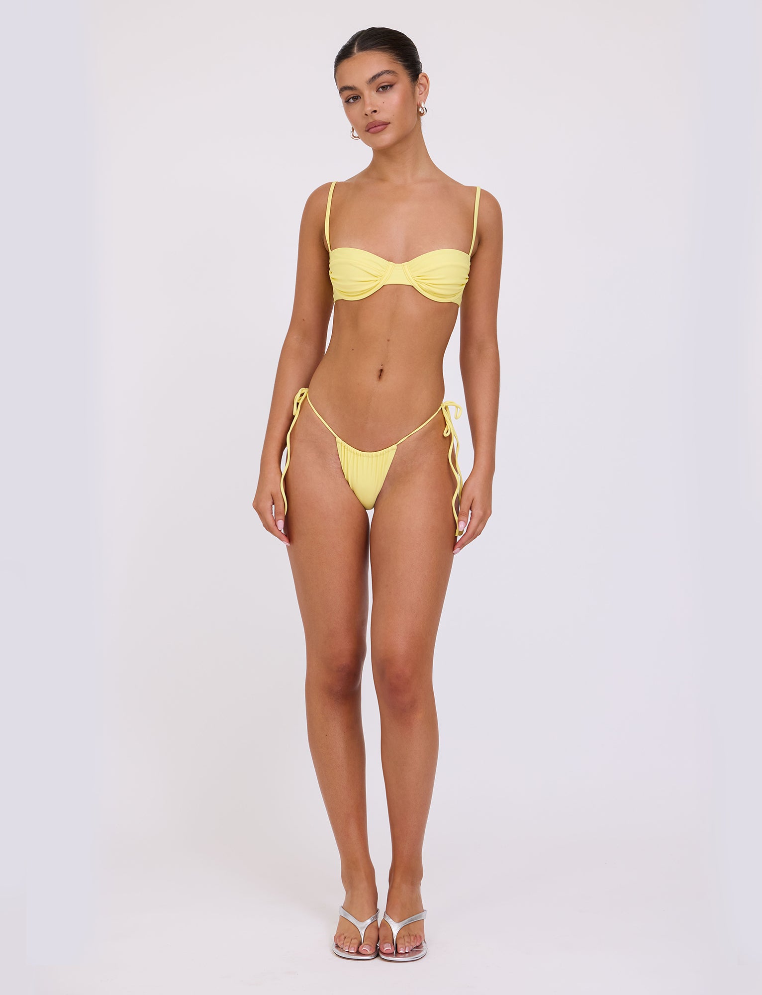 KHESSA BIKINI TOP - Yellow Lemon Color | Women's Swimwear | Perfect for Beach, Pool & Summer Vacations